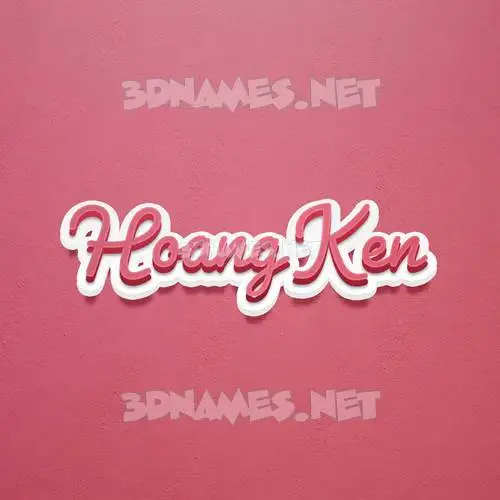 hoang ken in Red Scribble style - 3D name wallpaper hoang ken in Red Scribble style - 3D name wallpaper