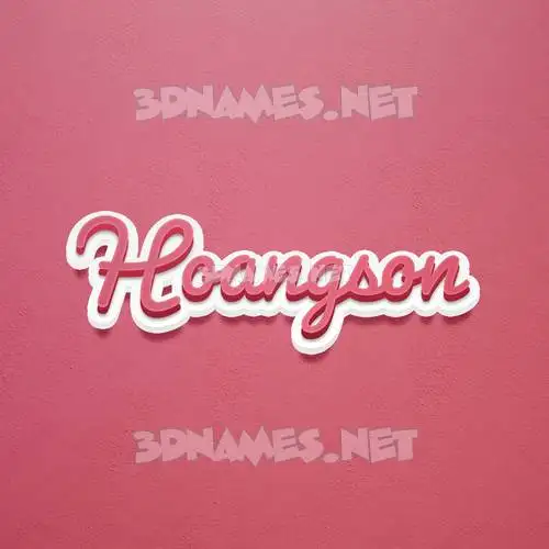 hoangson in Red Scribble style - 3D name wallpaper hoangson in Red Scribble style - 3D name wallpaper