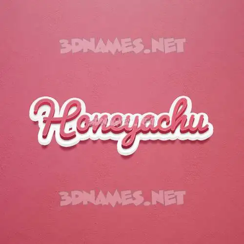 honeyachu in Red Scribble style - 3D name wallpaper honeyachu in Red Scribble style - 3D name wallpaper