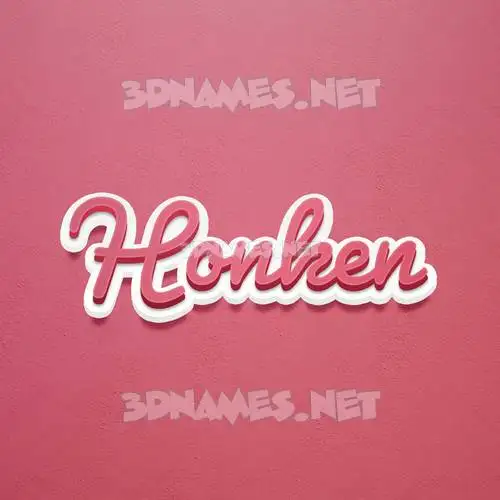 honken in Red Scribble style - 3D name wallpaper honken in Red Scribble style - 3D name wallpaper