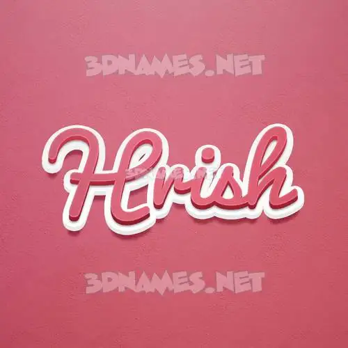 hrish in Red Scribble style - 3D name wallpaper hrish in Red Scribble style - 3D name wallpaper