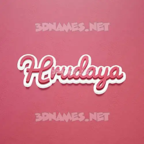 hrudaya in Red Scribble style - 3D name wallpaper hrudaya in Red Scribble style - 3D name wallpaper