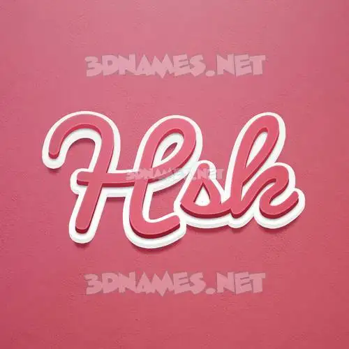 hsk in Red Scribble style - 3D name wallpaper hsk in Red Scribble style - 3D name wallpaper