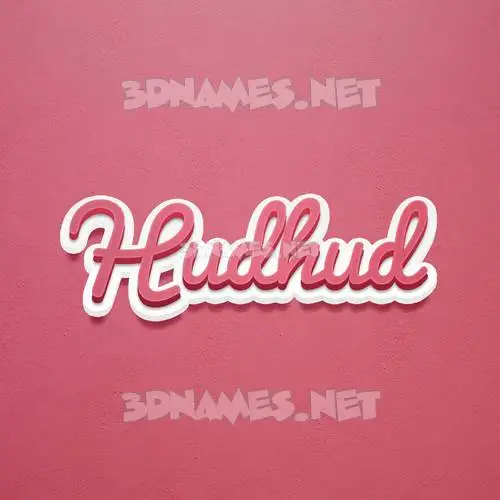 hudhud in Red Scribble style - 3D name wallpaper hudhud in Red Scribble style - 3D name wallpaper