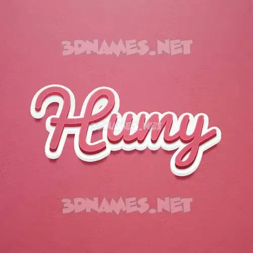 humy in Red Scribble style - 3D name wallpaper humy in Red Scribble style - 3D name wallpaper