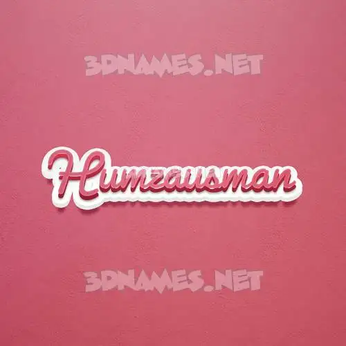 humzausman in Red Scribble style - 3D name wallpaper humzausman in Red Scribble style - 3D name wallpaper