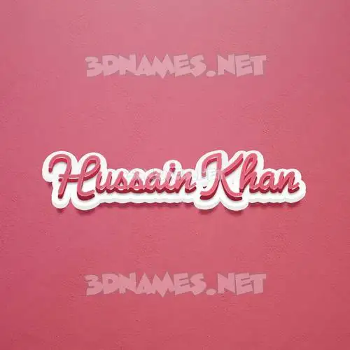 hussain khan in Red Scribble style - 3D name wallpaper hussain khan in Red Scribble style - 3D name wallpaper