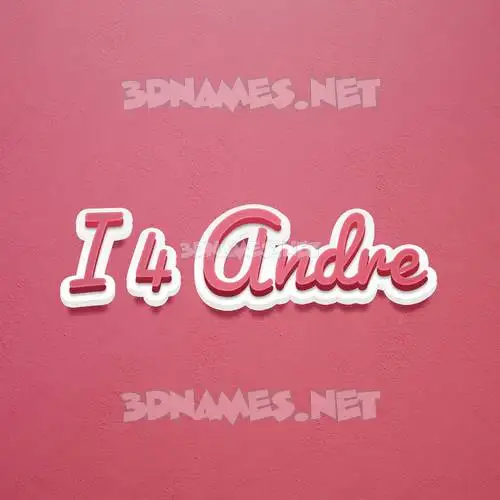 i 4 andre in Red Scribble style - 3D name wallpaper i 4 andre in Red Scribble style - 3D name wallpaper