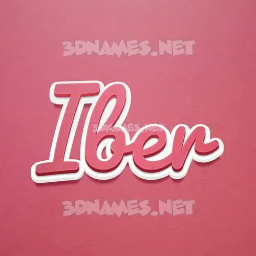 iber in Red Scribble style - 3D name wallpaper iber in Red Scribble style - 3D name wallpaper