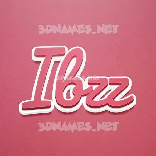 ibzz in Red Scribble style - 3D name wallpaper ibzz in Red Scribble style - 3D name wallpaper