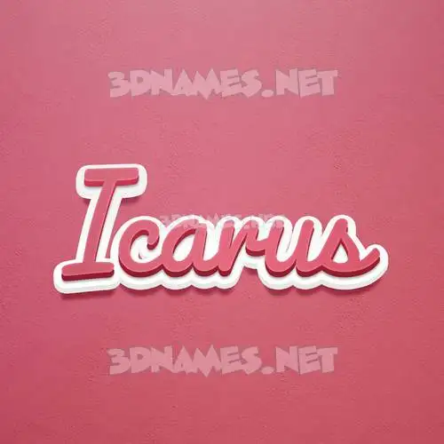 icarus in Red Scribble style - 3D name wallpaper icarus in Red Scribble style - 3D name wallpaper