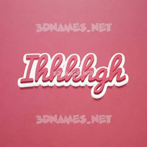 ihhkhgh in Red Scribble style - 3D name wallpaper ihhkhgh in Red Scribble style - 3D name wallpaper