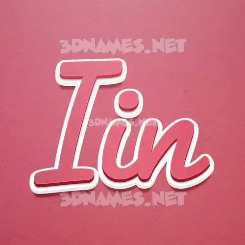 iin in Red Scribble style - 3D name wallpaper iin in Red Scribble style - 3D name wallpaper