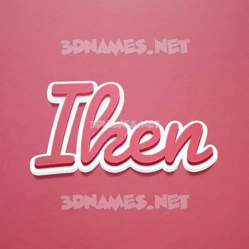 iken in Red Scribble style - 3D name wallpaper iken in Red Scribble style - 3D name wallpaper