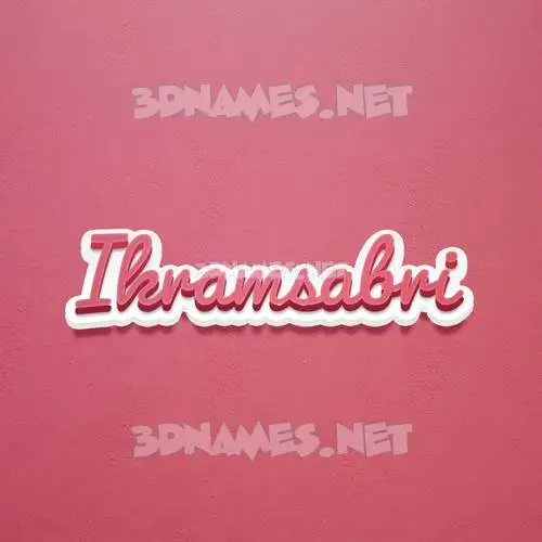 ikramsabri in Red Scribble style - 3D name wallpaper ikramsabri in Red Scribble style - 3D name wallpaper