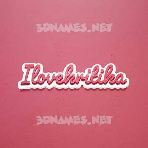 ilovekritika in Red Scribble style - 3D name wallpaper ilovekritika in Red Scribble style - 3D name wallpaper
