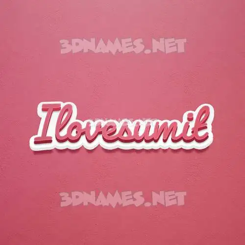 ilovesumit in Red Scribble style - 3D name wallpaper ilovesumit in Red Scribble style - 3D name wallpaper