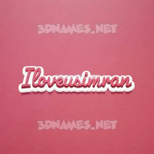 iloveusimran in Red Scribble style - 3D name wallpaper iloveusimran in Red Scribble style - 3D name wallpaper