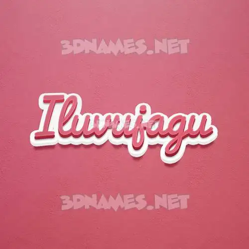 iluvujagu in Red Scribble style - 3D name wallpaper iluvujagu in Red Scribble style - 3D name wallpaper