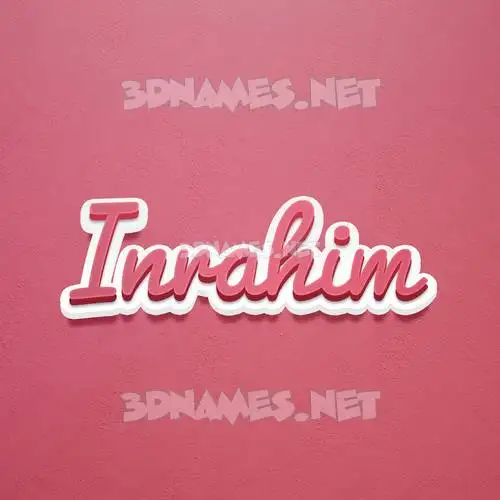 inrahim in Red Scribble style - 3D name wallpaper inrahim in Red Scribble style - 3D name wallpaper