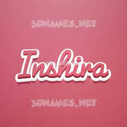 inshira in Red Scribble style - 3D name wallpaper inshira in Red Scribble style - 3D name wallpaper
