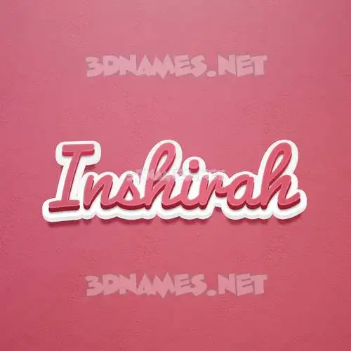 inshirah in Red Scribble style - 3D name wallpaper inshirah in Red Scribble style - 3D name wallpaper