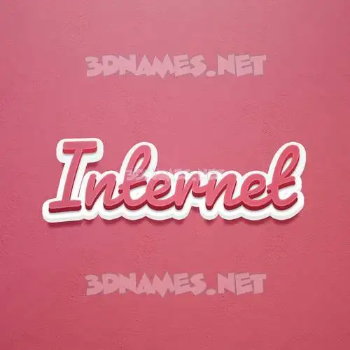 internet in Red Scribble style - 3D name wallpaper internet in Red Scribble style - 3D name wallpaper