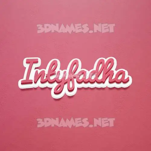 intyfadha in Red Scribble style - 3D name wallpaper intyfadha in Red Scribble style - 3D name wallpaper
