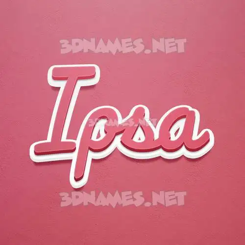 ipsa in Red Scribble style - 3D name wallpaper ipsa in Red Scribble style - 3D name wallpaper