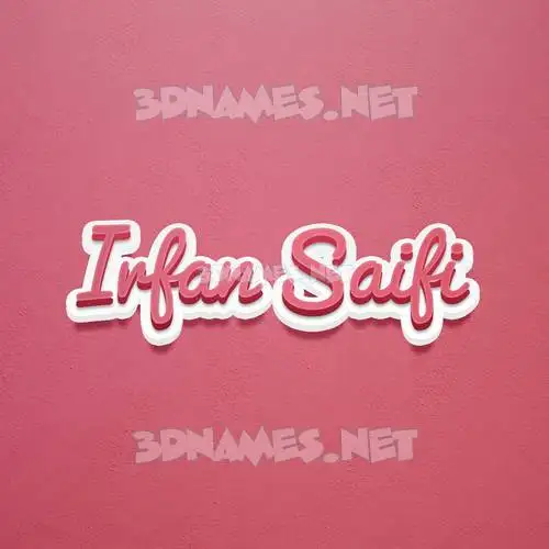 irfan saifi in Red Scribble style - 3D name wallpaper irfan saifi in Red Scribble style - 3D name wallpaper