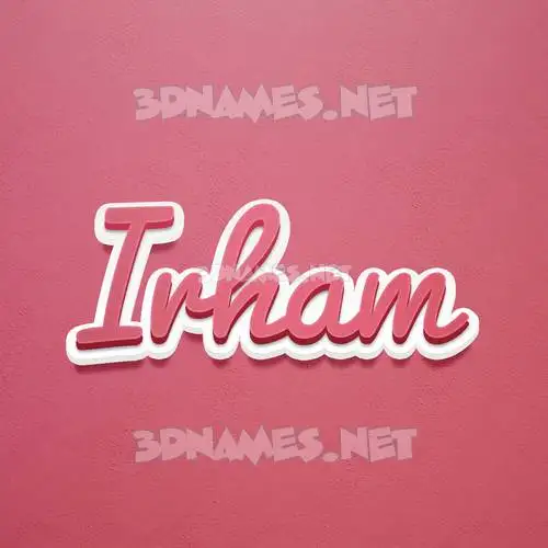 irham in Red Scribble style - 3D name wallpaper irham in Red Scribble style - 3D name wallpaper