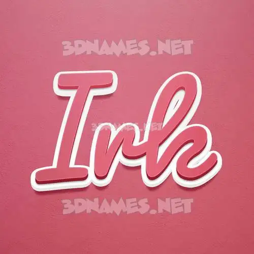 irk in Red Scribble style - 3D name wallpaper irk in Red Scribble style - 3D name wallpaper