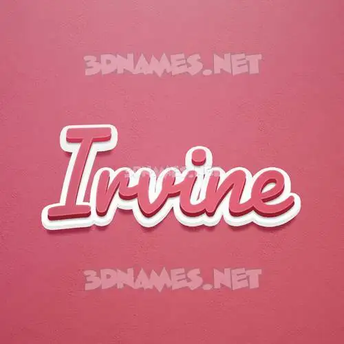 irvine in Red Scribble style - 3D name wallpaper irvine in Red Scribble style - 3D name wallpaper
