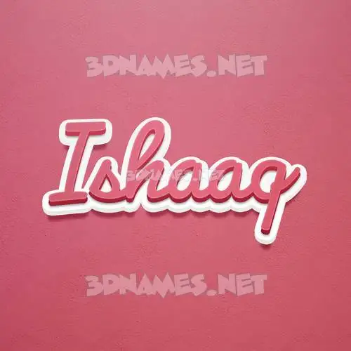 ishaaq in Red Scribble style - 3D name wallpaper ishaaq in Red Scribble style - 3D name wallpaper