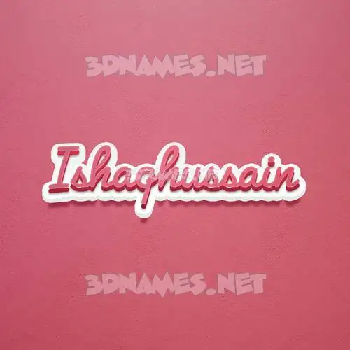 ishaqhussain in Red Scribble style - 3D name wallpaper ishaqhussain in Red Scribble style - 3D name wallpaper