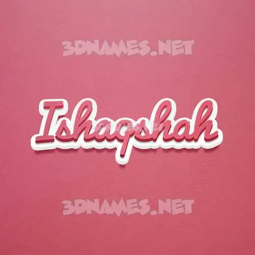 ishaqshah in Red Scribble style - 3D name wallpaper ishaqshah in Red Scribble style - 3D name wallpaper