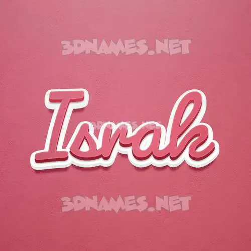 israk in Red Scribble style - 3D name wallpaper israk in Red Scribble style - 3D name wallpaper