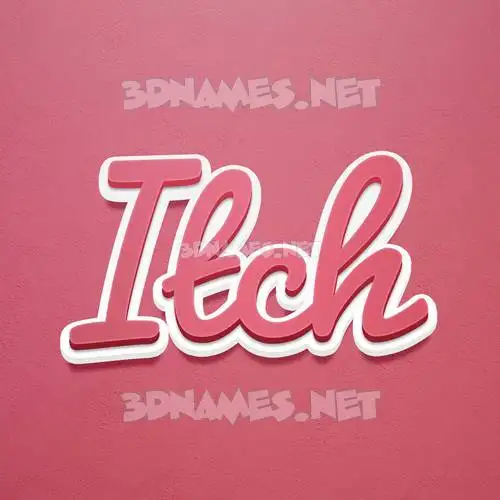 itch in Red Scribble style - 3D name wallpaper itch in Red Scribble style - 3D name wallpaper