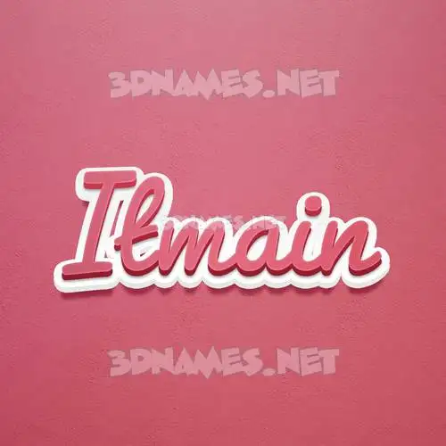 itmain in Red Scribble style - 3D name wallpaper