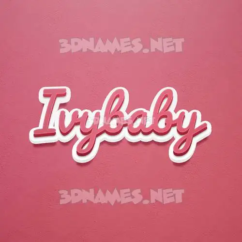 ivybaby in Red Scribble style - 3D name wallpaper ivybaby in Red Scribble style - 3D name wallpaper