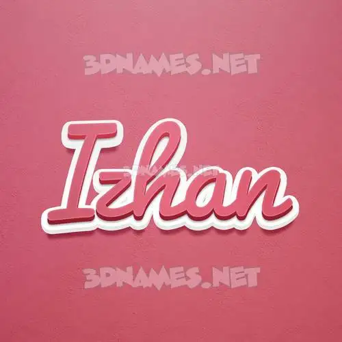 izhan in Red Scribble style - 3D name wallpaper izhan in Red Scribble style - 3D name wallpaper
