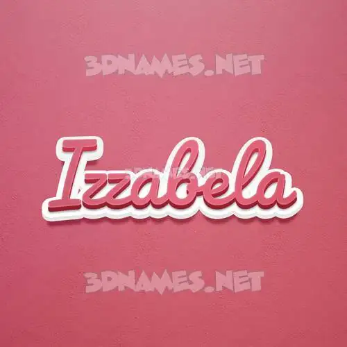 izzabela in Red Scribble style - 3D name wallpaper izzabela in Red Scribble style - 3D name wallpaper
