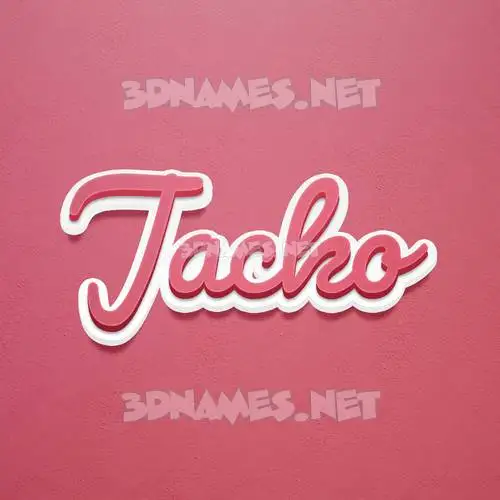 jacko in Red Scribble style - 3D name wallpaper jacko in Red Scribble style - 3D name wallpaper