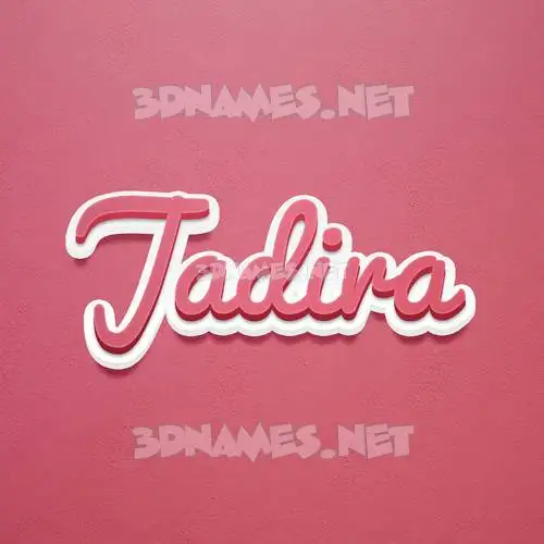 jadira in Red Scribble style - 3D name wallpaper