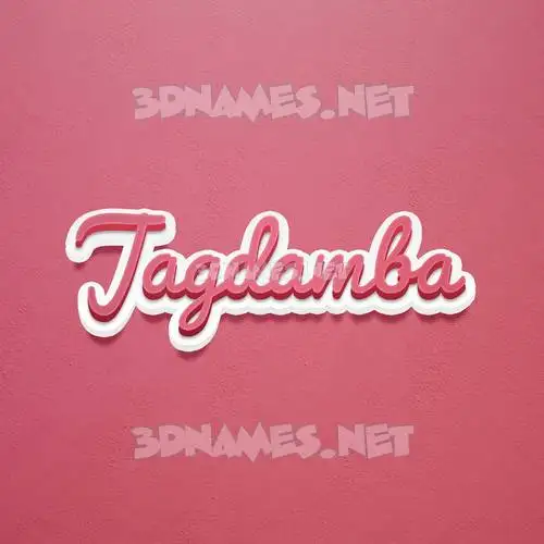 jagdamba in Red Scribble style - 3D name wallpaper