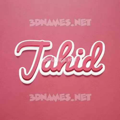 jahid in Red Scribble style - 3D name wallpaper jahid in Red Scribble style - 3D name wallpaper