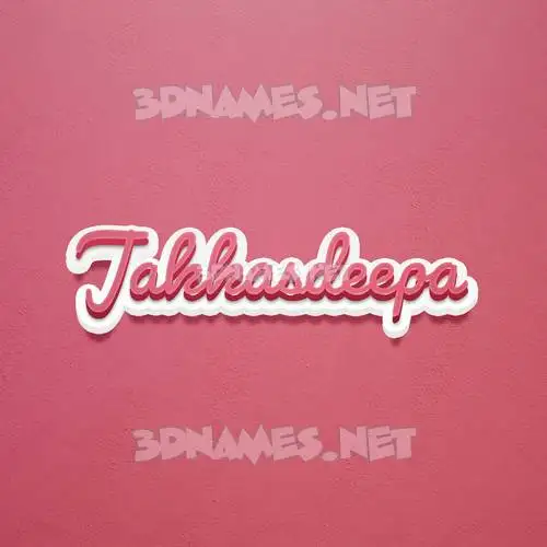 jakkasdeepa in Red Scribble style - 3D name wallpaper