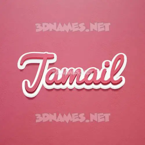 jamail in Red Scribble style - 3D name wallpaper jamail in Red Scribble style - 3D name wallpaper