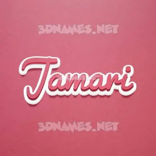 jamari in Red Scribble style - 3D name wallpaper