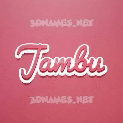 jambu in Red Scribble style - 3D name wallpaper jambu in Red Scribble style - 3D name wallpaper